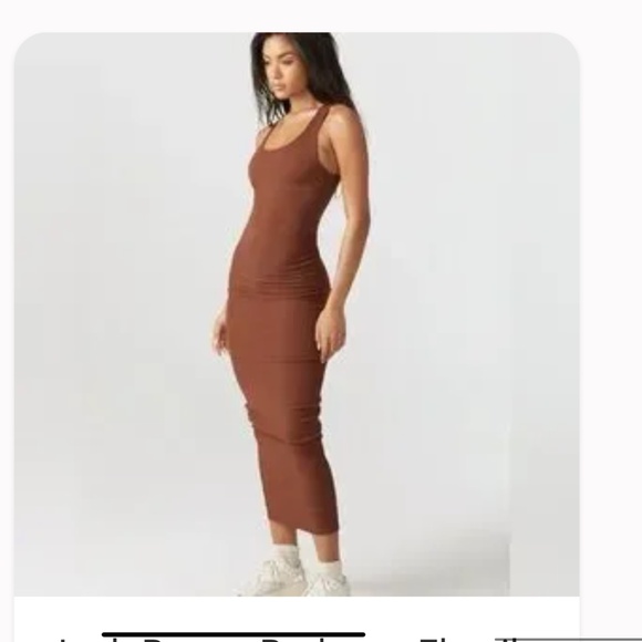 Joah Brown Flexrib Dress Oxblood Small NWT - Picture 1 of 4